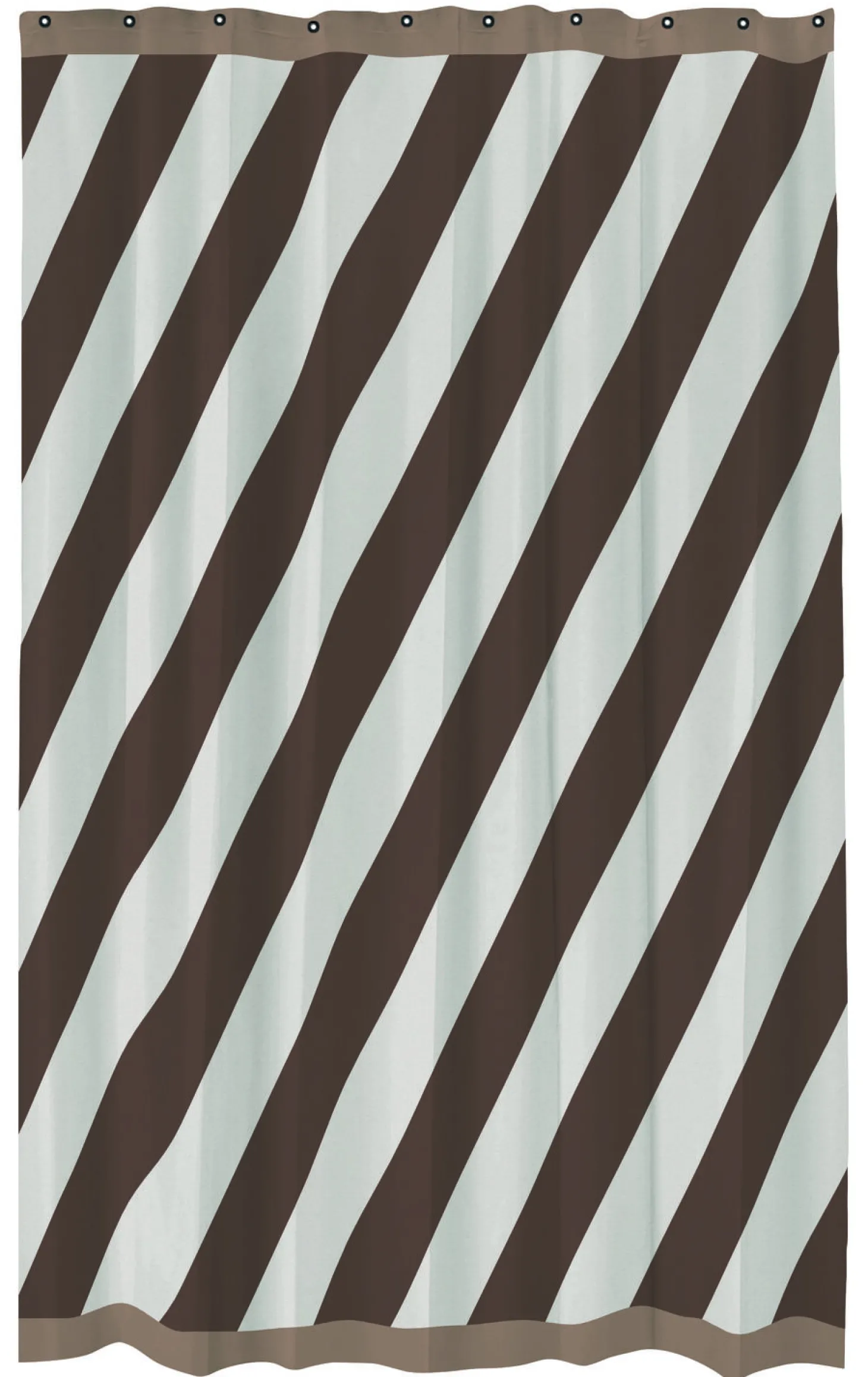 Mette Ditmer - DIAGONAL-badeforhæng - Chocolate