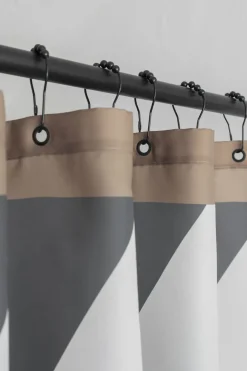 Mette Ditmer - DIAGONAL-badeforhæng - Dark grey