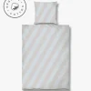 Mette Ditmer - DIAGONAL-sengesæt - Light grey/Sand - W140 x L200 cm