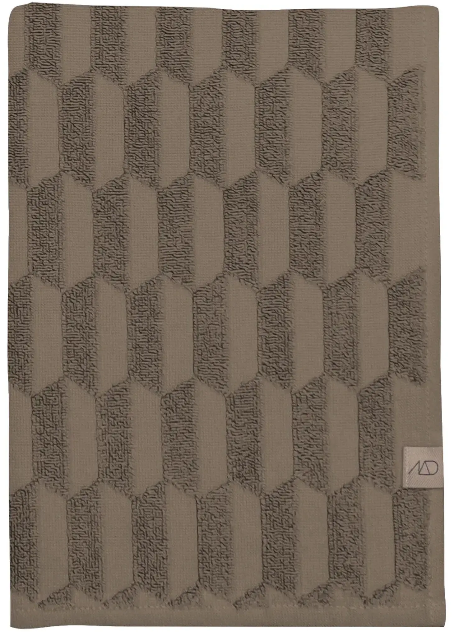 Mette Ditmer - GEO-håndklæde - Nougat - W50 x L95 cm