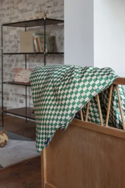 Mette Ditmer - MINI junior bed set - Pine green / Tan