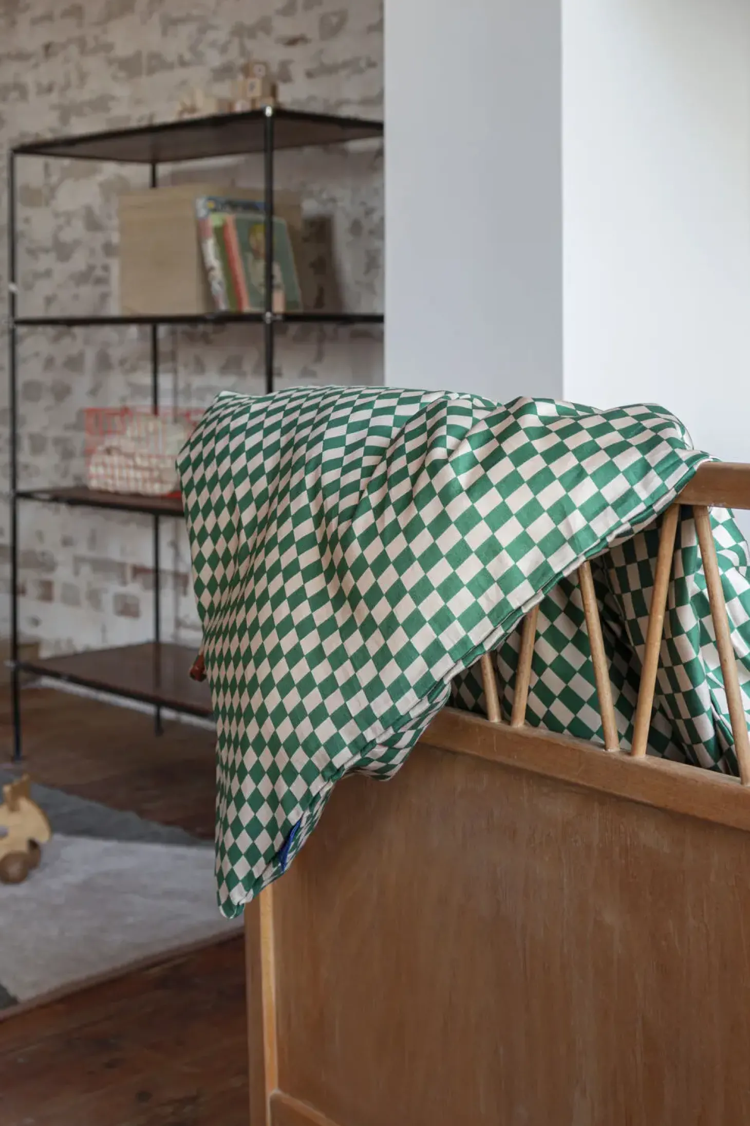 Mette Ditmer - MINI junior bed set - Pine green / Tan