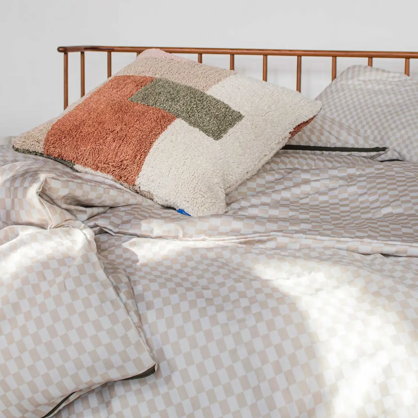 Mette Ditmer - MINI-sengesæt - Sand/Light grey - W140 x L200 cm