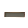 MiLLE W NORDISK DESIGN - Bakke i træ - Grå læder - 15 x 60 cm.