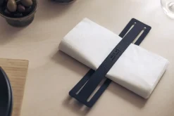 MiLLE W NORDISK DESIGN - Servietholder - Sort læder