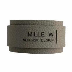 MiLLE W NORDISK DESIGN - Servietring - Grå læder