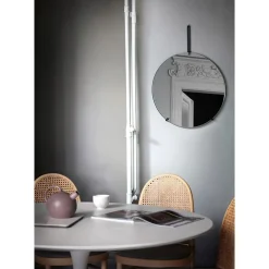 MOEBE - Væg spejl - 50 cm, sort - Wall Mirror Ø50 cm - Black