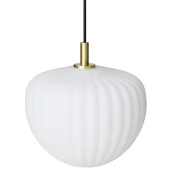 Moudhome - Lampe - MOMA pendel - Opal glas og børstet Messing