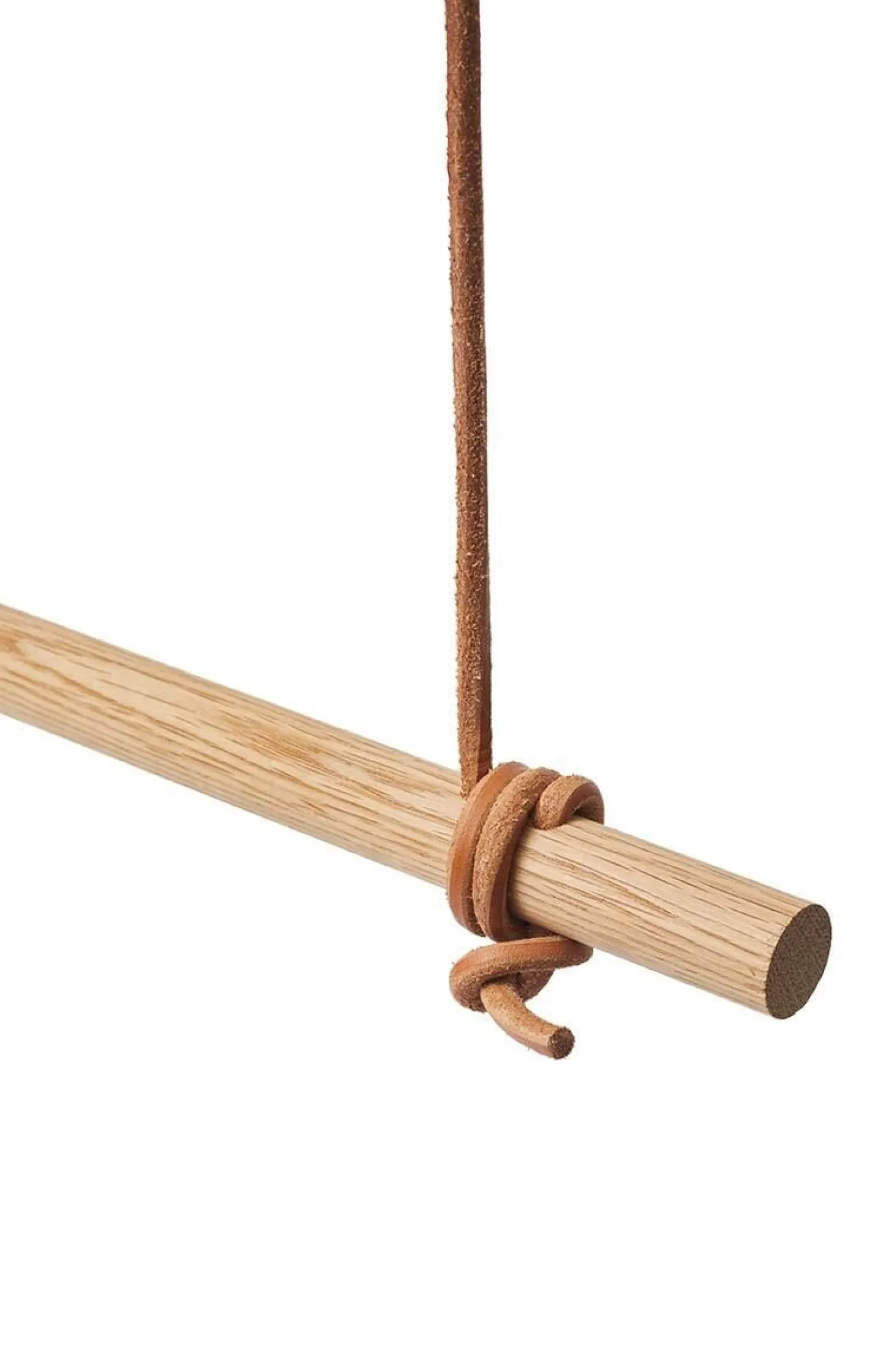 Moudhome - OAK Bøjlestang Med Læder - 80 cm