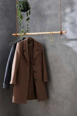 Moudhome - OAK Bøjlestang Med Læder - 100 cm