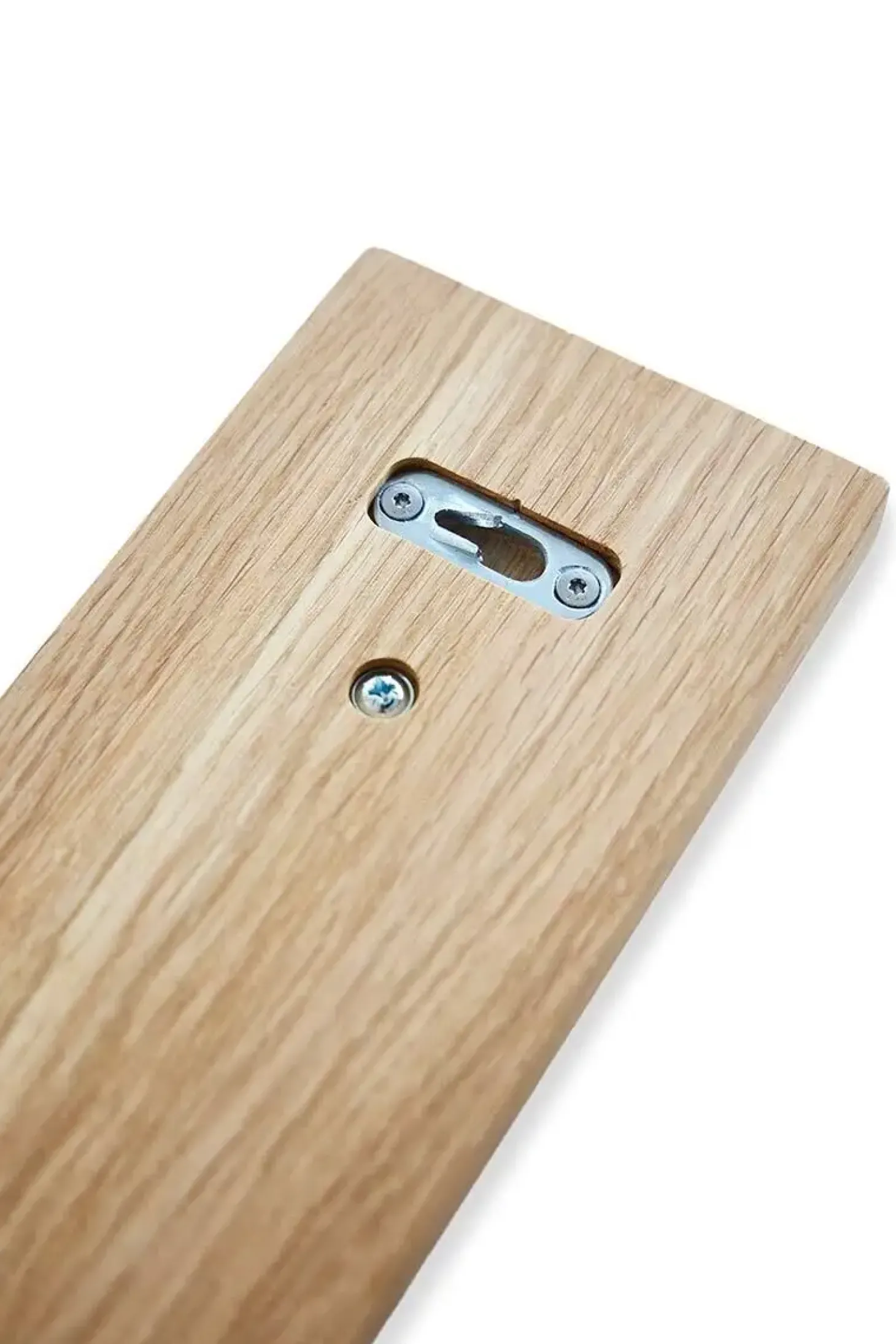 Moudhome - OAK Knagerække Egetræ Med Messing Knager - 100 cm