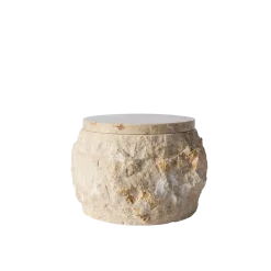 Muubs - Krukke m. låg Batu - Creme - Rustik Marmor
