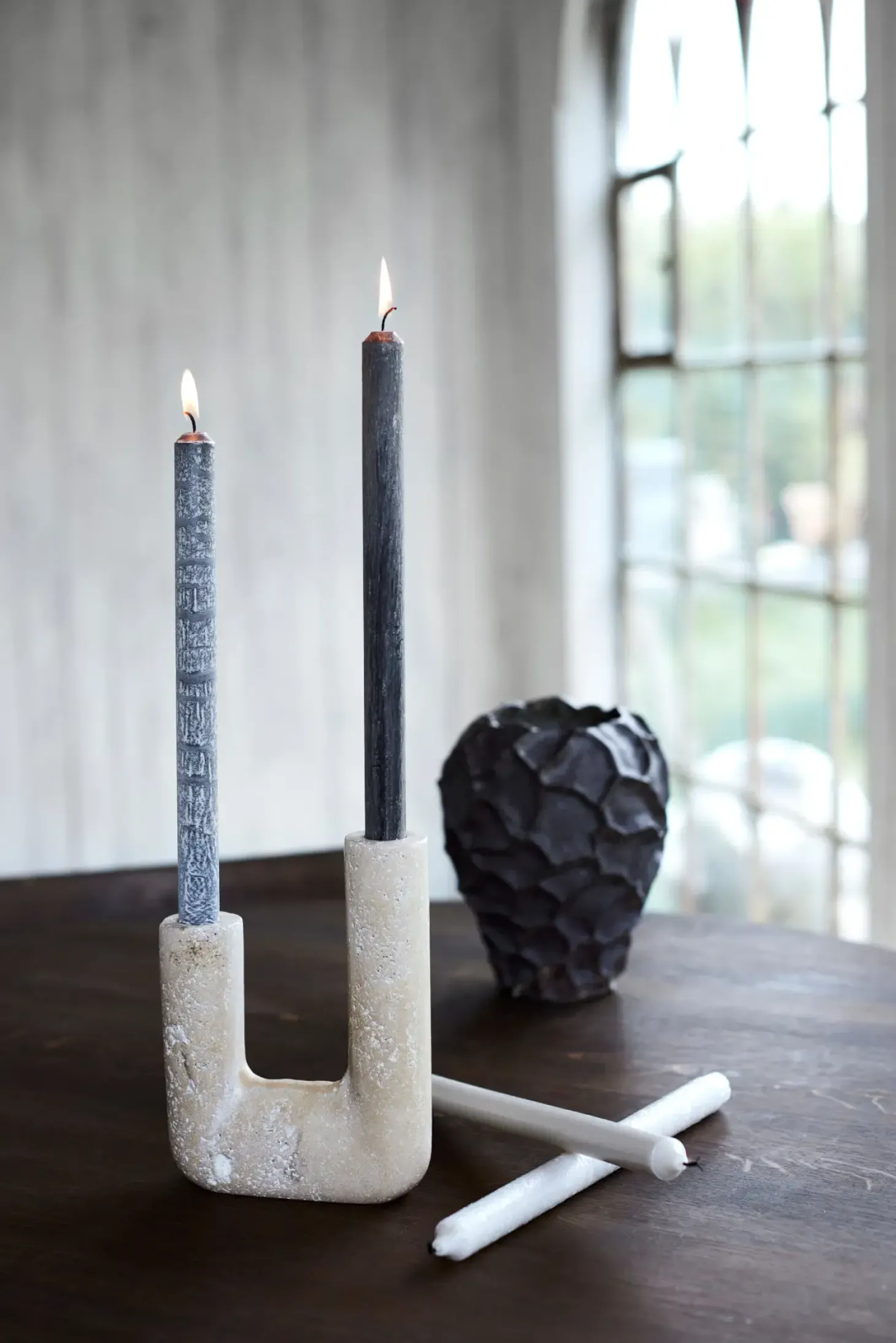 Muubs - Stearinlys Yoro - Nordic glow S - 4 styk