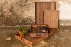 Neon Living bakke - Tray i valnød (small)