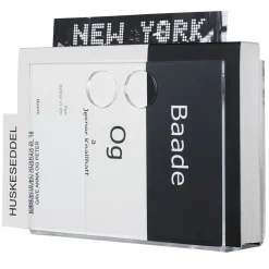 Neon Living - magasinholder paper U - klar akryl plast