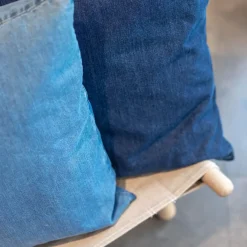 Never - Pudebetræk - Denim - Denim Light Blue - 60x60 cm