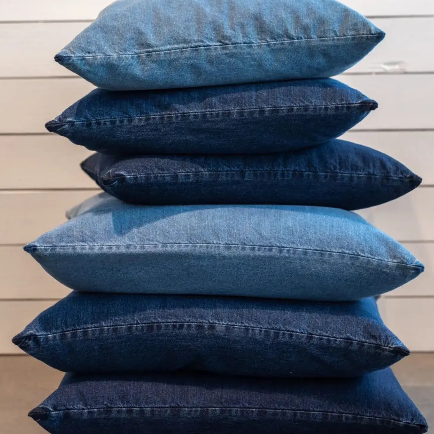 Never - Pudebetræk - Denim - Denim Light Blue - 60x60 cm