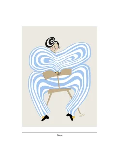 Noeje - Kunsttryk - Donna di Teatro, Blå