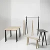 Nomess - 2-DOTS Konsol Bord - Sort/Sorte ben/Sorte prikker