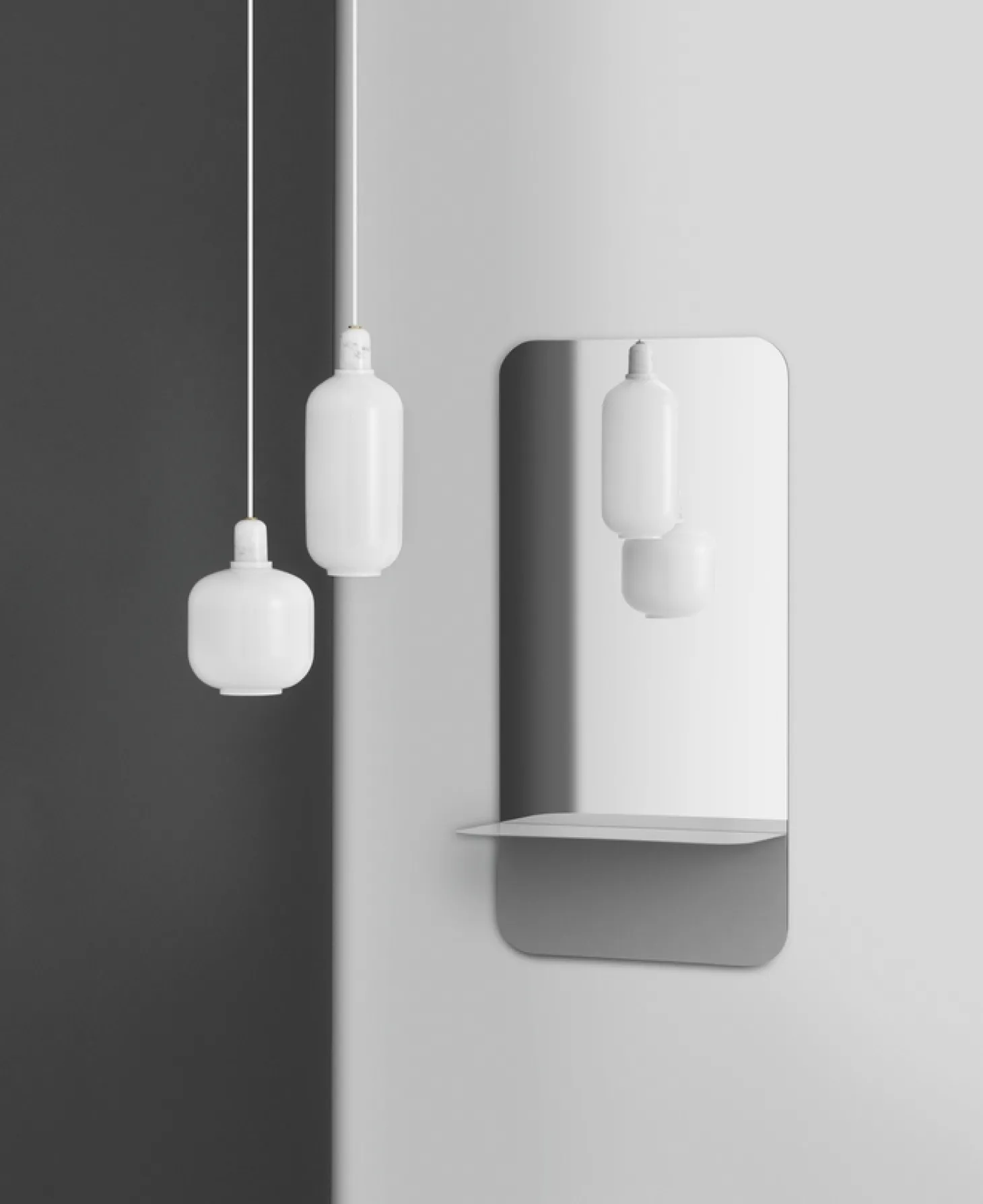 Normann Copenhagen - Amp Lampe - Hvid - Small EU