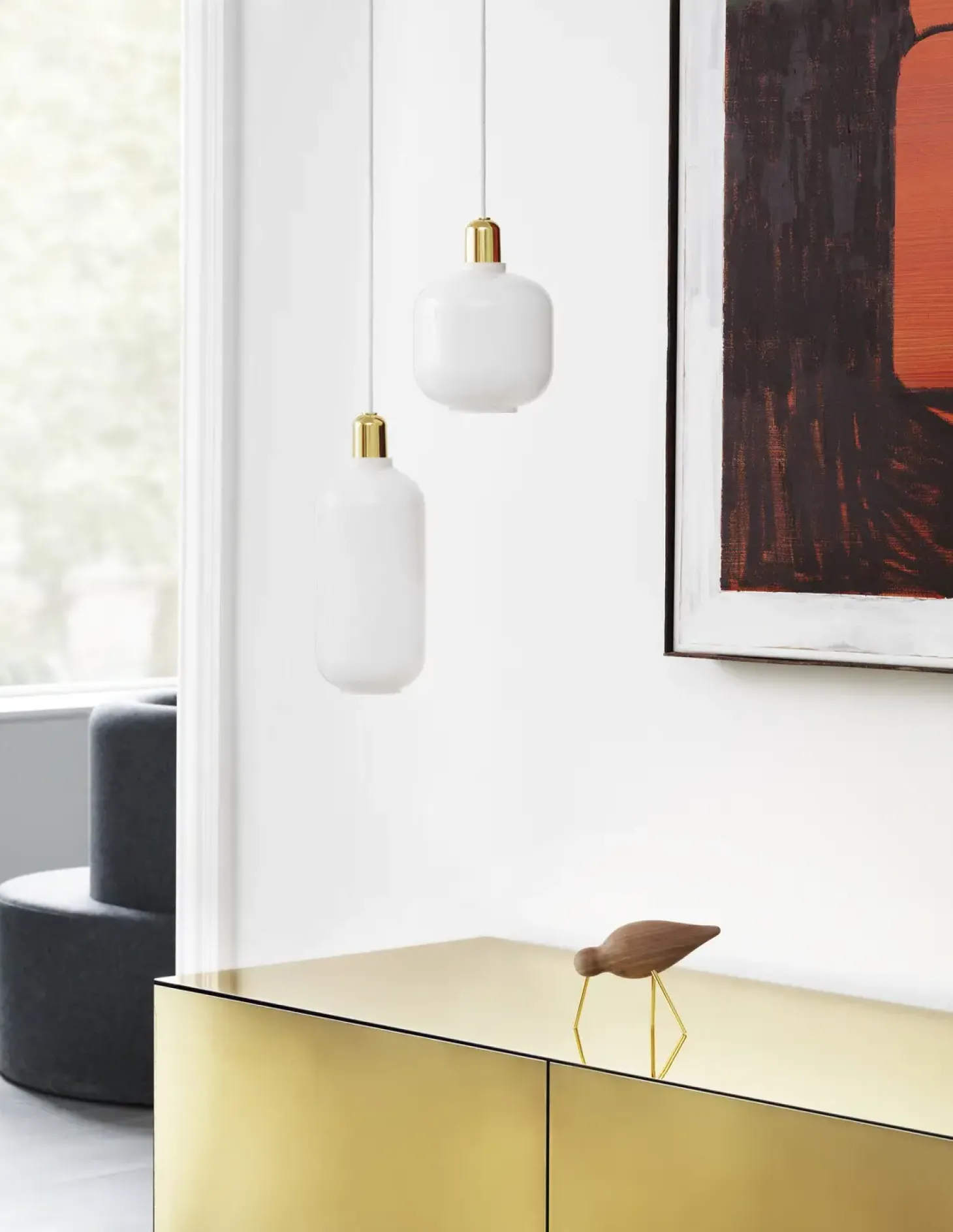 Normann Copenhagen - Amp Lamp Small Brass EU