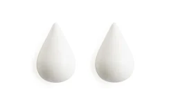 Normann Copenhagen - Dropit Hooks Large - 2 pcs - Hvid
