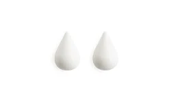 Normann Copenhagen - Dropit Hooks Small - 2 pcs - hvid