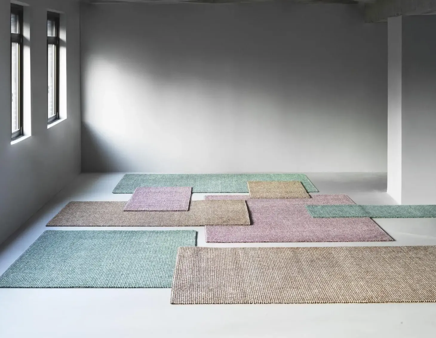 Normann Copenhagen - Flick Rug 170x240 cm - Off White/Burgundy