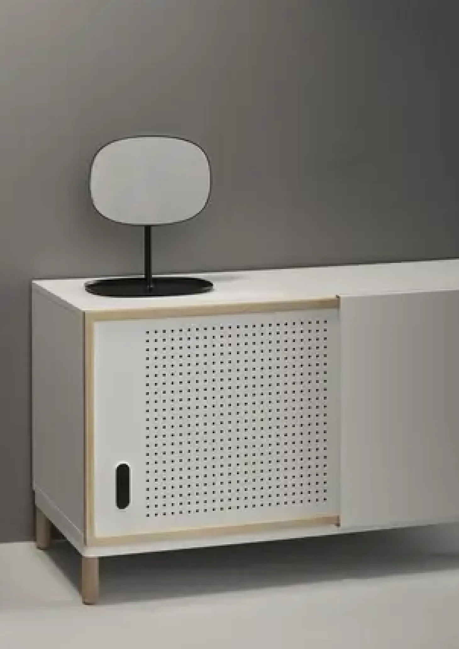Normann Copenhagen - Flip bordspejl - sort - 34x28 cm