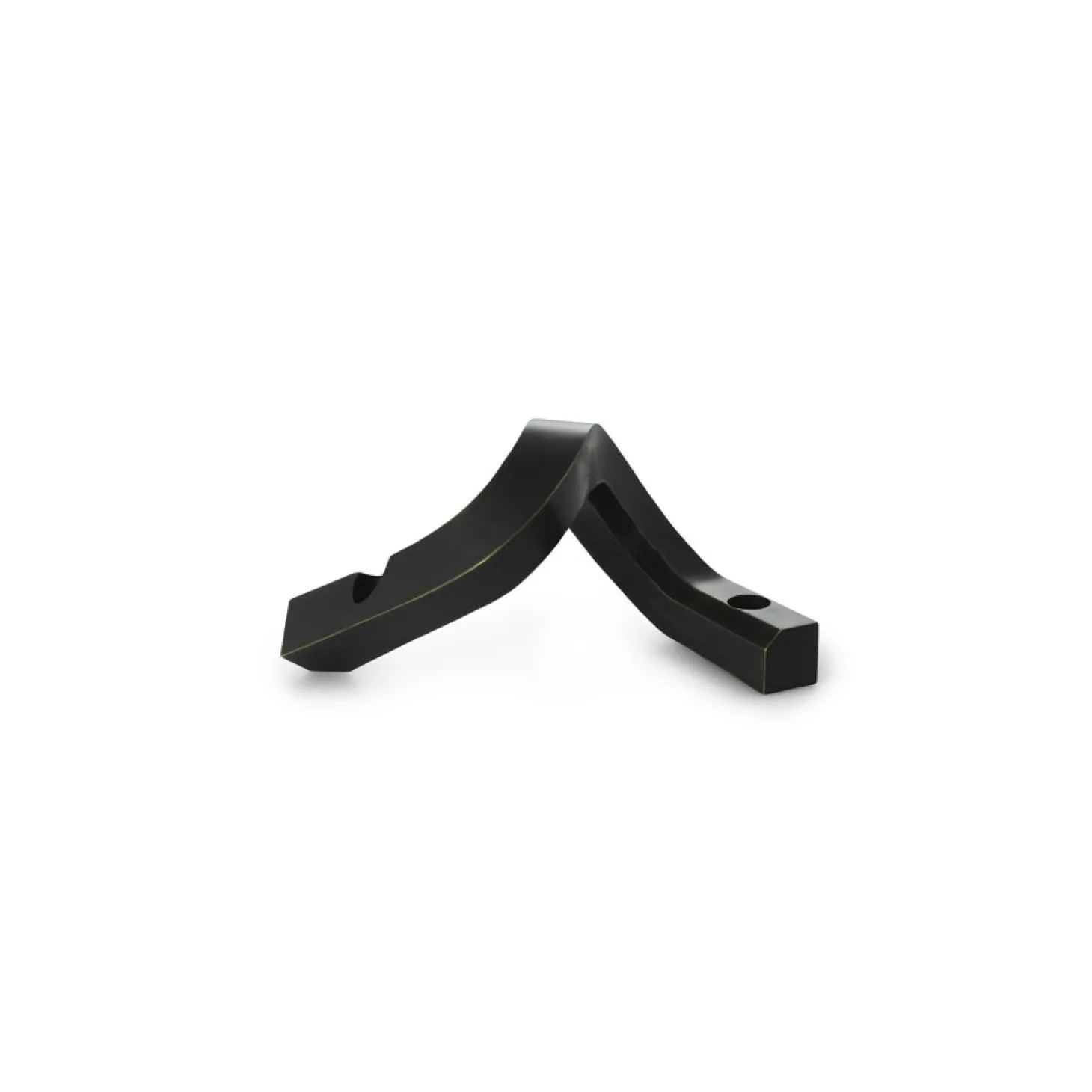 Normann Copenhagen - Lysestage - Crooked Candlestick Two - Bronze