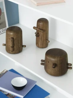 Normann Copenhagen - Ni træfigur - Bejdset ask