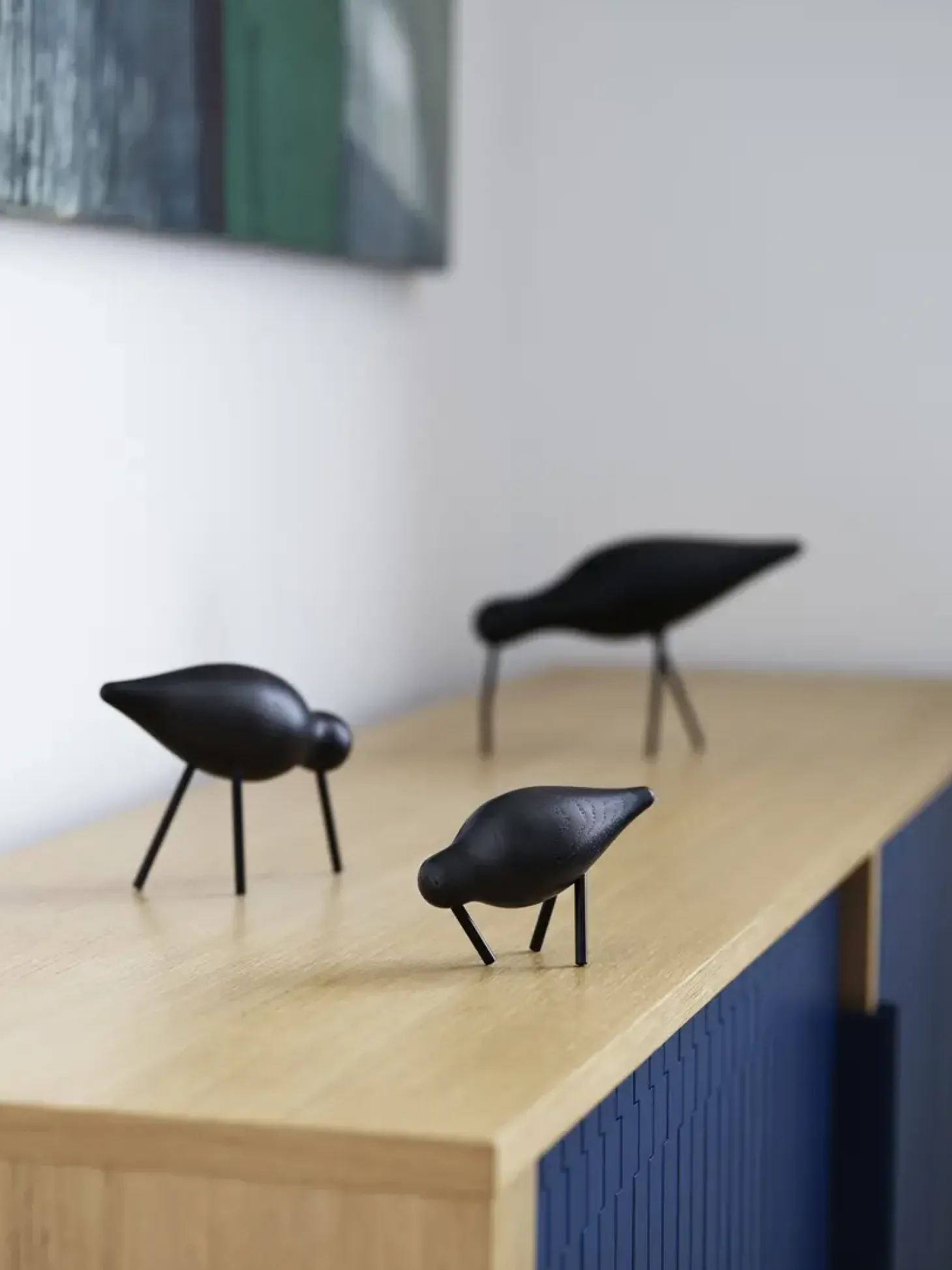 Normann Copenhagen - Shorebird Small - sort med sorte ben