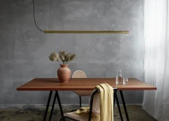 Nuad - Radents Pendant lampe, messing - 135 cm, bordlampe