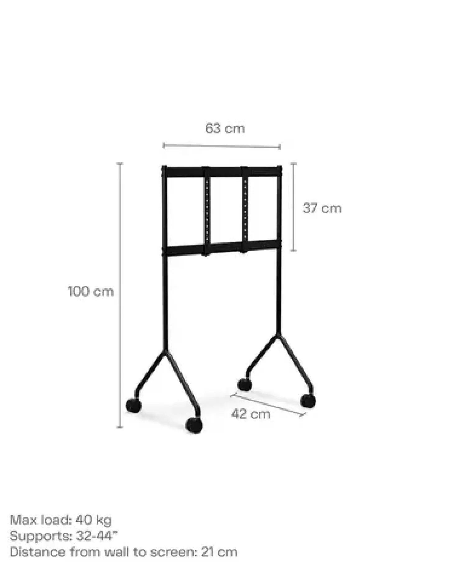 Pedestal - TV-Stander - Moon Light - 32"-44" - Bubble Gum