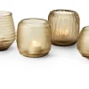 Philippi - Terra glass votives, 5 pcs set