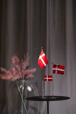 Piet Hein - Bord-flagstang - 25-cm med DANSK flag