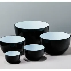 Piet Hein - Skål glas 18 cm - SORT