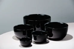 Piet Hein - Skål porcelain 18 cm - SORT