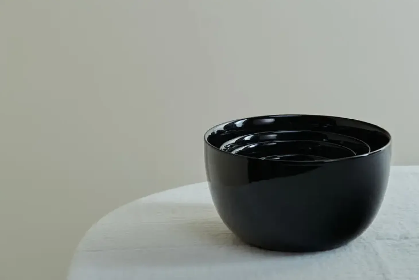 Piet Hein - Skål porcelain 14 cm - SORT