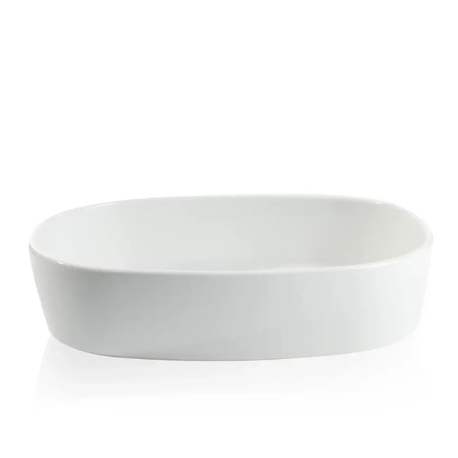 Piet Hein - Superellipsefad porcelain 27*35*7,5 cm - HVID HØJ