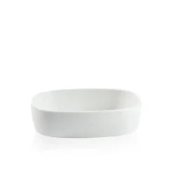 Piet Hein - Superellipsefad porcelain 19*25*6,5 cm - HVID HØJ