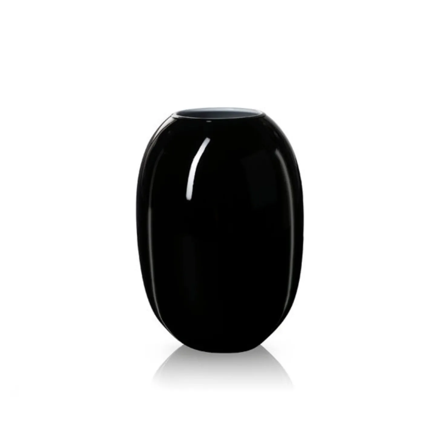 Piet Hein - Vase glas 50 cm - SORT-OPAL