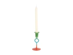 Present time - Candle holder Anillo Vivo small multi colour retro green
