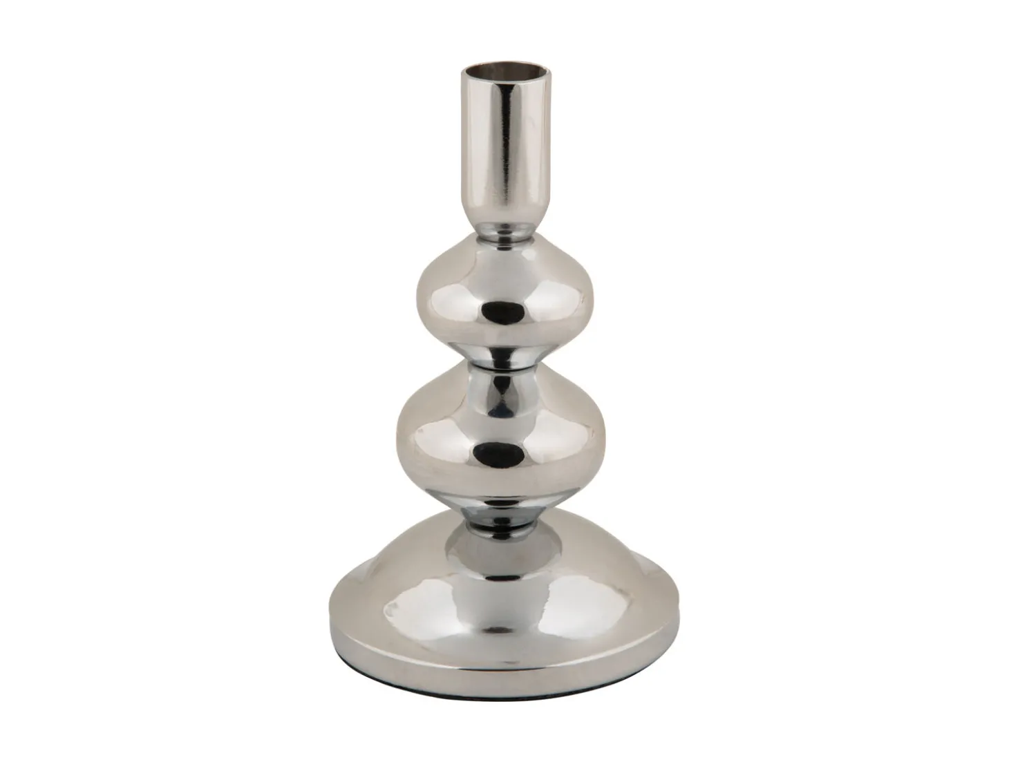 Present time - Candle holder Dazzle small chrome plated