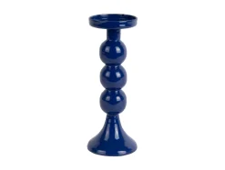 Present time - Candle holder Funky large cobalt blue