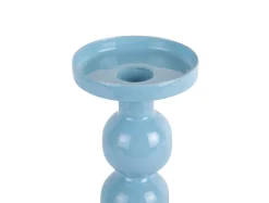 Present time - Candle holder Funky medium soft blue