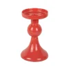 Present time - Candle holder Funky small bright red