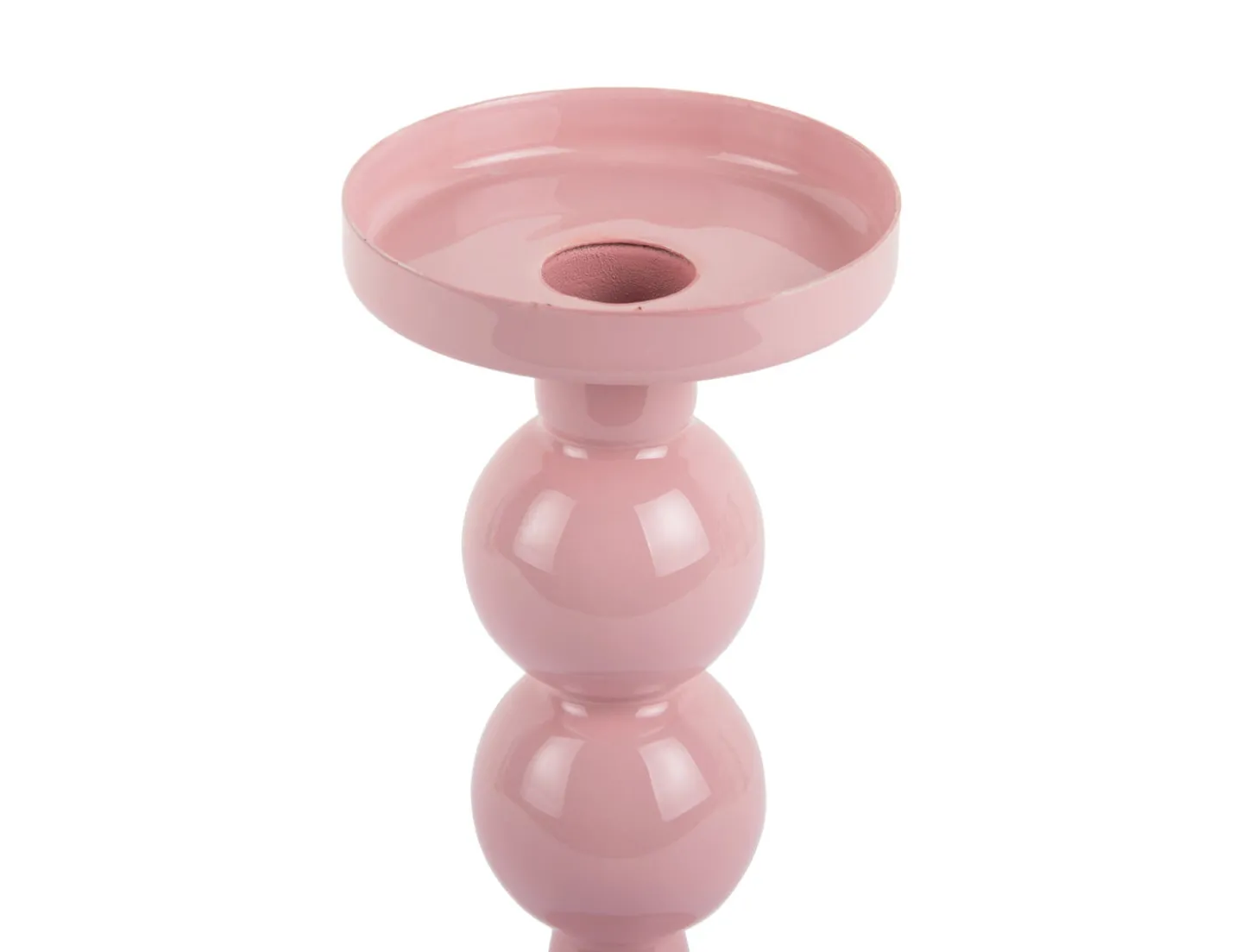 Present time - Candle holder Funky medium soft pink