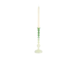 Present time - Candle holder Grato Mecer large retro green to soft green