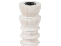 Present time - Candle holder Modelar Small mango wood white wash